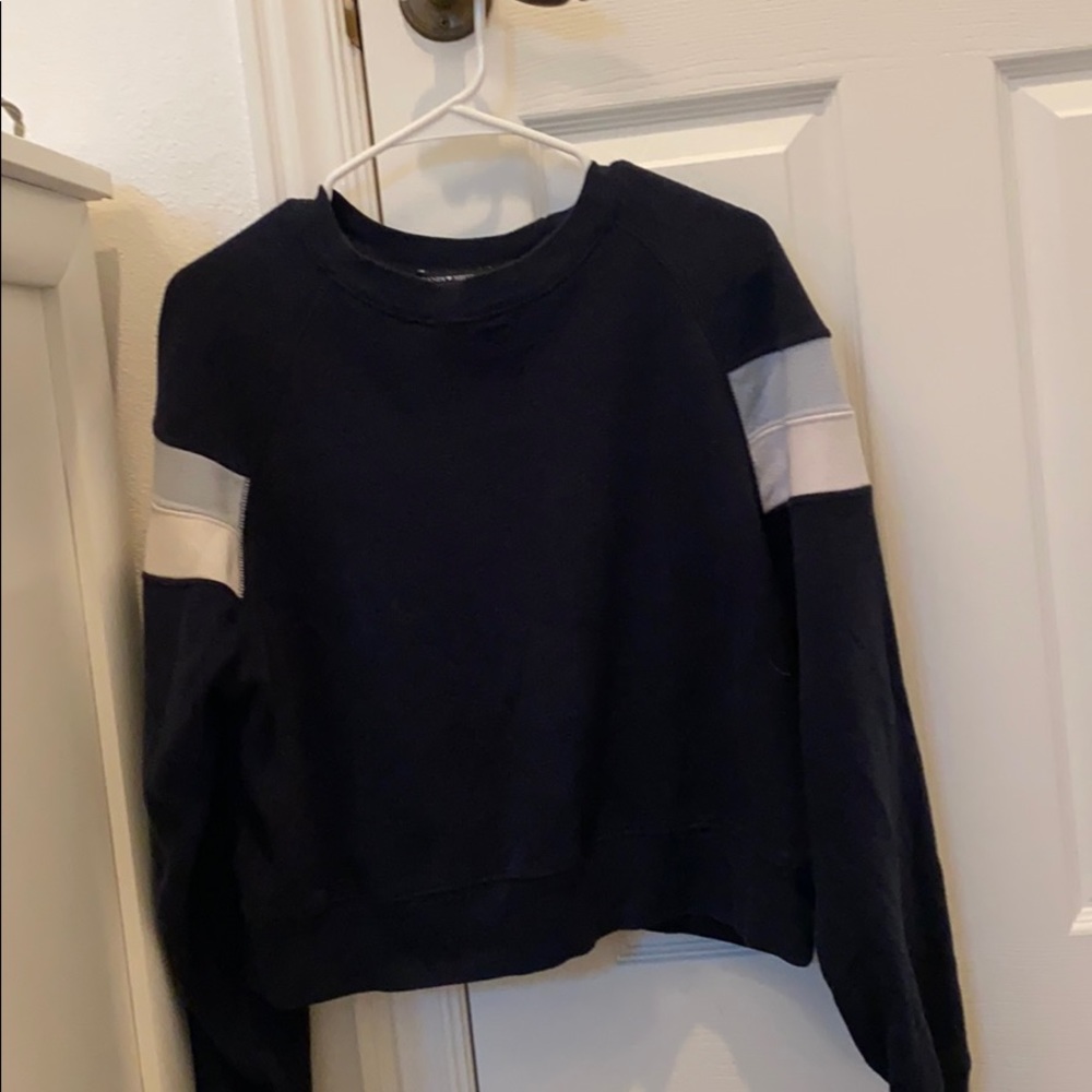 Navy crew neck